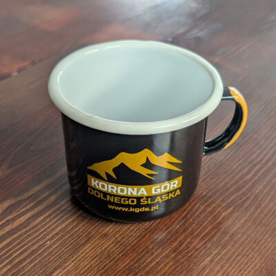 Kubek emaliowany Korony Gór Dolnego Śląska